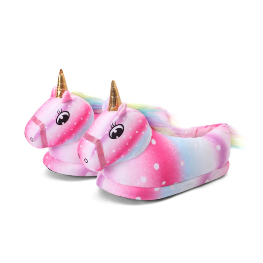 chaussons licorne en couleur