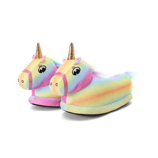 chausson jaune licorne