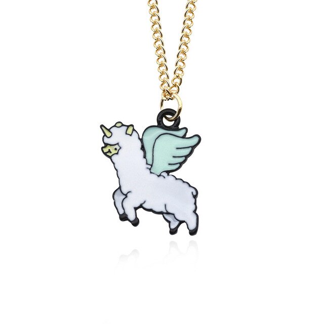 collier licorne lama