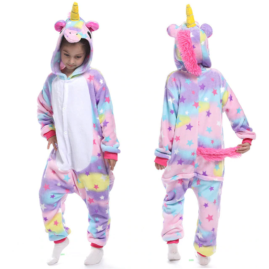 Combinaison polaire licorne fille sale
