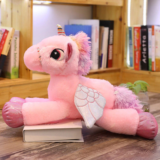 grande peluche licorne rose