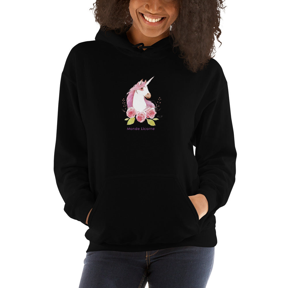 Sweat Licorne - Fleur - monde-licorne