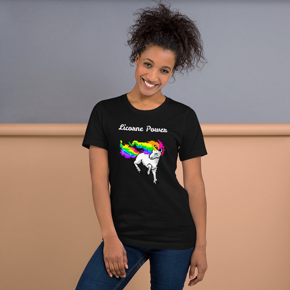 T-shirt Licorne Power Multicolore - monde-licorne