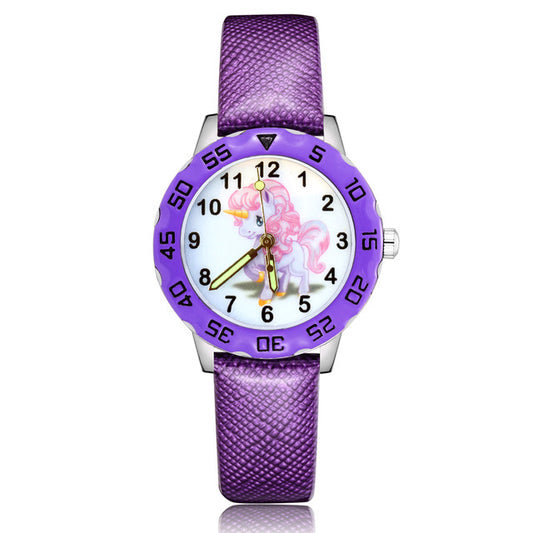 Montre licorne pour apprendre a lire l heure