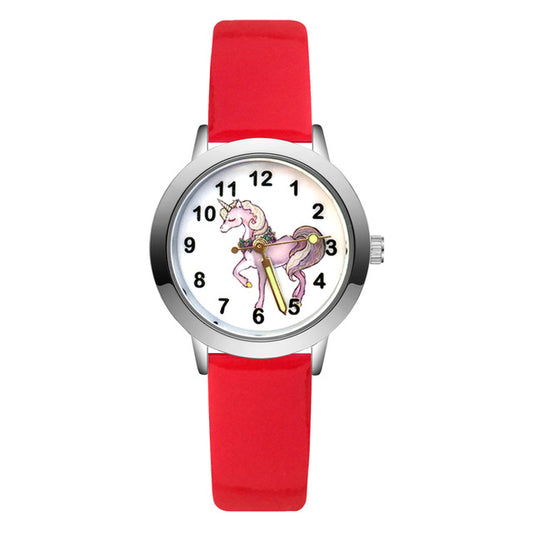 montre pour enfant motif licorne mignonne