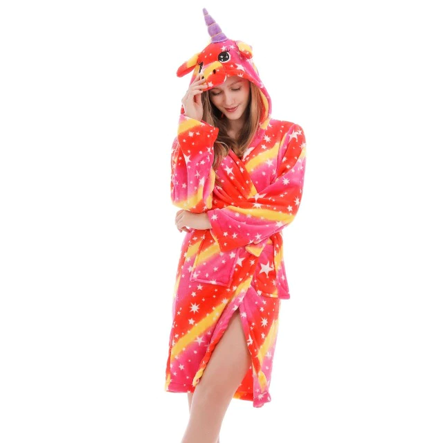 Peignoir Licorne de Bain Femme