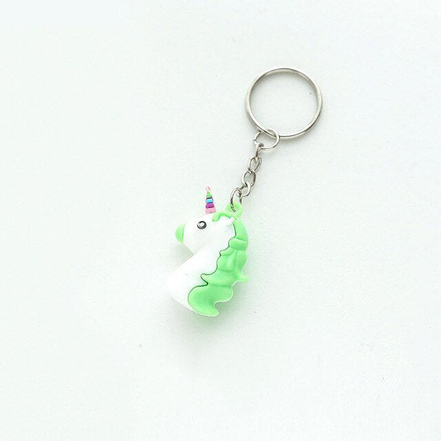 emoji-licorne-vert-porte-cle