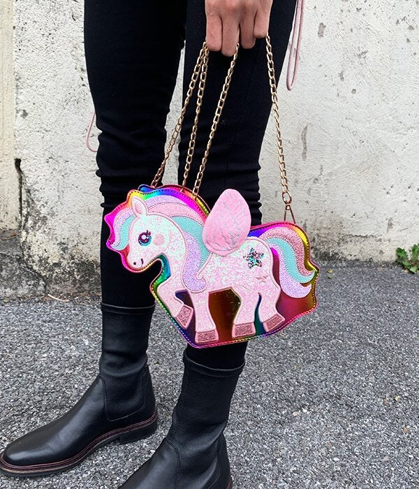 Mini Sac à Dos Licorne Peluche | Univers Licorne Mini Sac à Dos Licorne Peluche | Univers Licorne