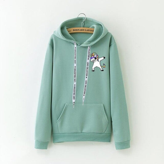 Sweat Vert Dab Licorne - monde-licorne