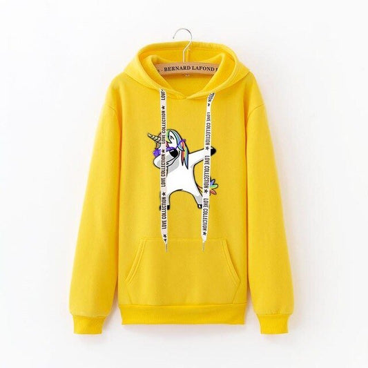 Sweat Jaune Licorne Dab - monde-licorne