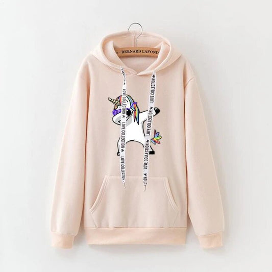 Sweat Beigne Licorne Dab - monde-licorne