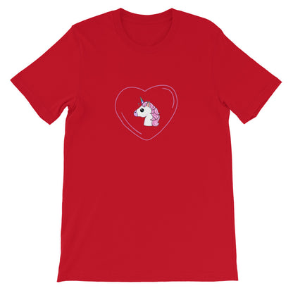 T-shirt Licorne Cœur - monde-licorne
