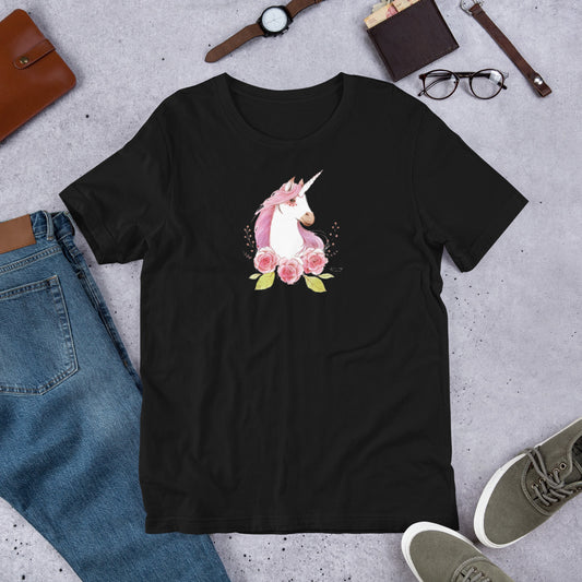 T-shirt Licorne Fleur - monde-licorne