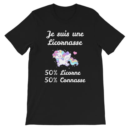 T-shirt 50% Licorne 50% Connasse - monde-licorne
