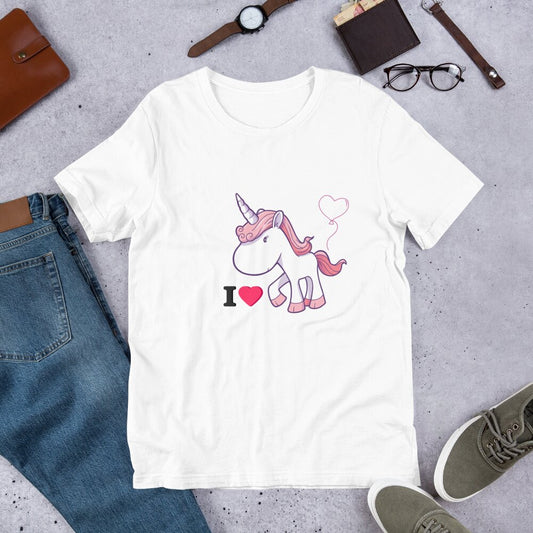 T-shirt I love Licorne - monde-licorne