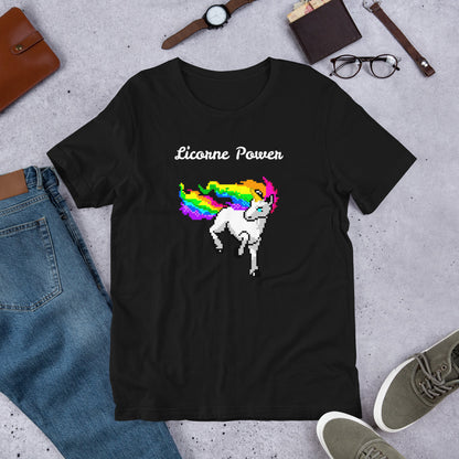 T-shirt Licorne Power Multicolore - monde-licorne