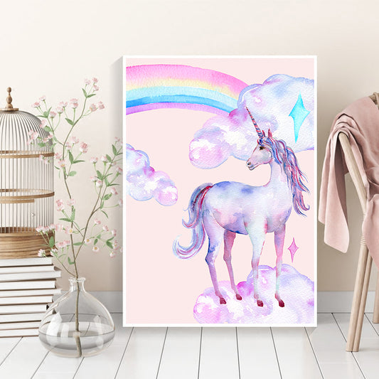 Toile Monde Licorne