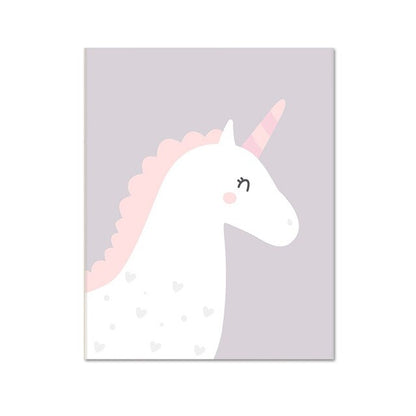 Toile Licorne Murale