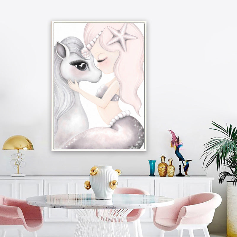 toile sirene licorne decoration interieure