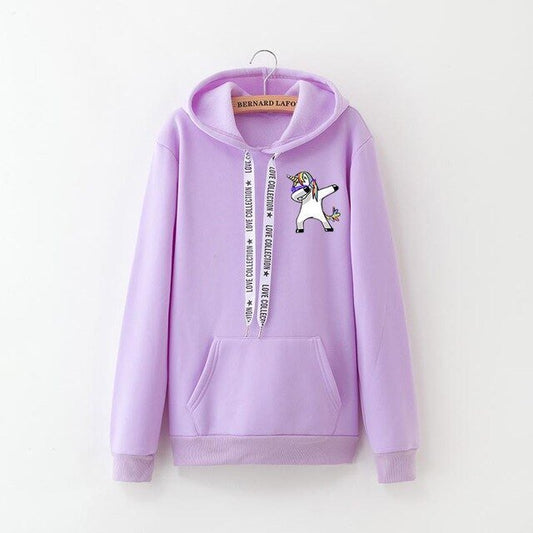 Sweat Violet Dab Licorne - monde-licorne